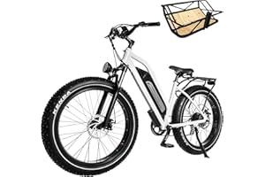 ‎HIMIWAY Himiway Cruiser E-Bike Herren Damen mit 250W Motor 25 Km/h, E-Mountainbike mit 48V 17,5Ah 840Wh Akku, 26" E-Fatbike für Erwachsene bis zu 96 Km, Elektrofahrräder mit 7-Gang-Kettenschaltung