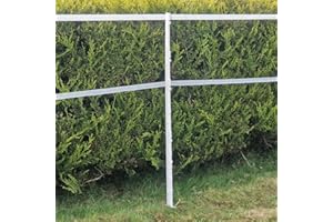 Doblit 156cm Poly Post Extra Tall 5FT Plastic Fencing Stake | Reinforced Mobile Electric Fence Poles Ideal for Horse Paddocks Equestrian (White, Pack of 20)