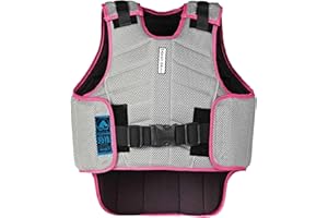 Harry Hall Zeus Kids Body Protector Horse Riding - Children Hi-Viz Equestrians Level 3 EN 13158 Girls Boys Protective Jacket Vest