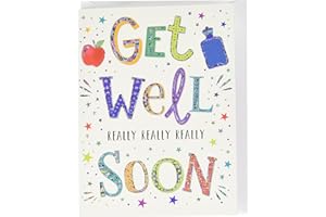 Piccadilly Greetings Nowoczesna karta Get Well Soon - 20 x 15 cm - Regal Publishing