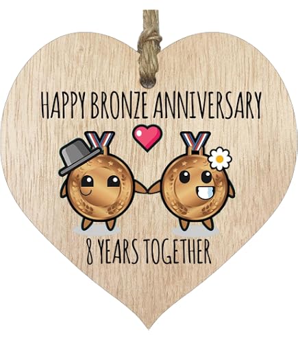 Targa in legno personalizzata del 25 ° anno (SILVER) anniversario di matrimonio - incisa con la formulazione di tua scelta - Italia