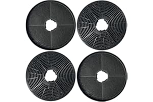 Beaufan Lot de 4 filtres à charbon actif CBCF002 Compatibles avec CIARRA CBCS6201, CBCB6201, CBCB6736C, CBCS6906D, CBCB6906D, CBCS9201, CBCB9201