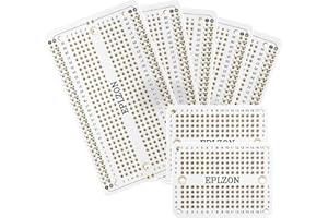 EPLZON Prototype Board Lötbares Breadboard Doppelseitig Leiterplatte PCB Circuit Board zum Schweißen von Arduino, DIY elektronische Artikel(5 Stück + 2 Stück,Weiß)