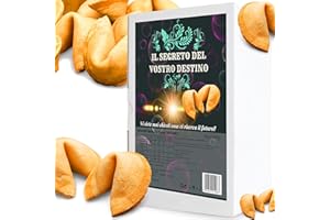 D&D Fun Cookies Biscotti della Fortuna | Biscotto magico per una Festa | Biscotti della fortuna cinesi | Biscotti confezionati singolarmente | Biscotti regalo | Fortune Cookies (M, 50, unità)