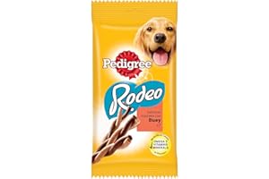 MARS KARMA Pedigree Rodeo uzupełniająca smakowite sprężynki do żucia z wołowiną 122 g (7 sztuk)