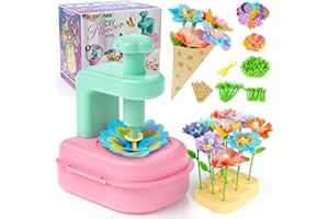 Jofuni Flower Press, Flower Pressing Making Kit Kids, 4 5 6 7 Year Old Girls Gifts, Crafts for 5 Year Old Girls Toys Age 5-8, Pink