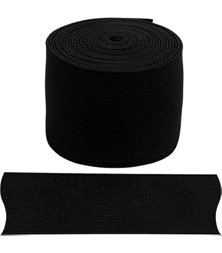 Fascia Elastica Per Cucito 10,2 Cm X 2,7 M - Poliestere E Gomma, Per Vestiti E Accessori