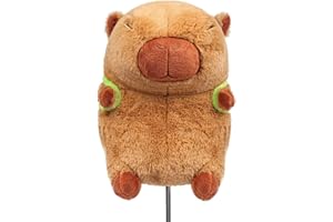 Lilizzhoumax Hybird/Fairway Wood Head Cover - Brown, Capybara Cute Animals Golf Club Head Cover, Golf Driver Headcover Funny - Fits Hybird/Fairway Wood golf clubs Golfer Gift for Men