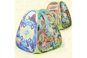 HIBTN 4 in 1 Play Tent, Pop Up Tents for Kids, Toys for 2 3 4 5 Year Old Girls, Gifts for Girls Boys Birthday Presents, ndoor & Outdoor Playhouse with Velcro Dart Board