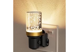 JandCase Night Light Plug in Wall, Plug in Night Light with Dusk to Dawn Sensor, 3000K Warm White, 0-100LM Brightness, 1W LED NightLight Kids Energy Saving, for Hallway Bedroom Kitchen Stair, 1 Pack