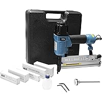 Güde 40220 Druckluftklammergerät Nagler (6 bar max Arbeitsdruck, max 40mm Nagel, 1mm Klammerstärke, Schutzbrille)