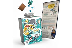 DENKRIESEN - Kuddel Buddel - das Würfelspiel für Kinder & Familien ab 8 Jahren | Reaktionsspiel und Gesellschaftsspiel für 2–6 Spieler | Aktionsspiel ca. 10–15min inkl. Diamanten, Flasche und Würfel