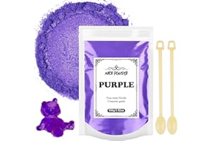 UMIKEL Polvere di Mica 100 g – Colorante resina epossidica metallizzata pigmento resina epossidica, colorante di sapone, colorante in polvere per decorazione della resina, candela, sapone, slime, trucco,