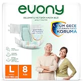 Evony Yetişkin Bezi Bakteri Tutmayan Y&uuml;zey Large 8 li