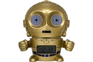 BulbBotz 2021418 Sveglia e luce notturna per bambini Star Wars C3PO con effetti sonori