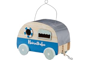 CEPEWA Casetta per uccelli con design roulotte