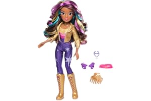 Unicorn Academy, Bambola Sophia con Capelli Arcobaleno, 6 Accessori alla Moda e Strumento per lo Styling dei Capelli, Alta 24 cm, Bambole e Unicorni Giocattolo per Bambine, 4+ Anni