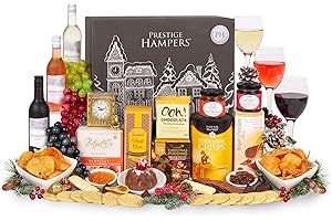 PRESTIGE HAMPERS Winter Wishes - Food Hamper - Family Hamper - Christmas Hamper - Chocolate Hamper- Festive Treats - Sweet Hamper - Corporate Gifting - Staff Gifts