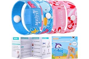 MEIYYJ Pulseras de mareo para niños, bandas de mareo para niños, cruceros, vacaciones, pulseras antináuseas, totalmente natural, tratamiento de acupresión sin somnolencia