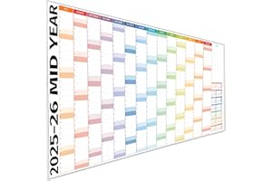 HAMBLI Agenda Mural 2023-2024 - Planificateur Scolaire Extra Large pour Enseignant, Bureau, Université - Édition Pliée