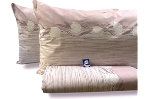 L'Emporio Casa Set Completo Lenzuola Matrimoniale Chloè, 100% Cotone Italiano, Effetto Setato (Tulipani Rosa)