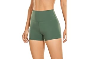 CRZ YOGA Mujer Pantalones Cortos Motociclista Pantalones Cortos de Entrenamiento Atléticos Yoga Mallas para Correr - 7 cm