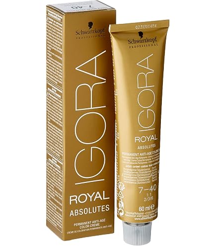 Schwarzkopf Igora Royal 7.05 – Coloration Blonde Dorée Moyen Naturel, 60 Ml