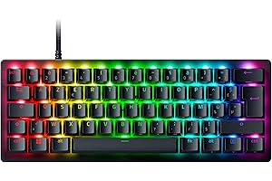 Razer Huntsman V3 Pro Mini (Switches Analog) - Clavier Gamer Optique 60% (Switches Analogiques réglables de 0,1 à 4,0mm, Déclenchement Rapide, Touches en PBT Doubleshot) Clavier AZERTY | Noir