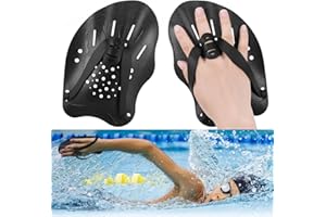 Zocipro 1 Paio Pale da Mano per Nuoto, Regolabile Palette Nuoto, Pagaie da Allenamento da Nuoto, Palette Nuoto Piscina per Adulti Unisex, Bambini