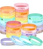 20 Motivationsarmbänder Aus Silikon - Positive Sprüche Für Kinder