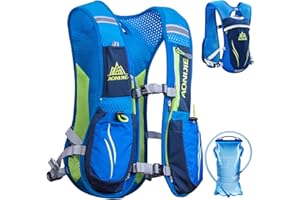 TRIWONDER Torba szlakowa 5,5 l, kamizelka nawilżająca, lekki plecak, do maratonu, wędrówek, wędrówek, biegania, dla mężczyzn i kobiet