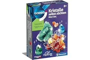 Galileo Lab Kristalle selbst züchten Mini-Set - Experimentierkasten mit farbenfrohen Experimenten fürs Kinderzimmer - Spielzeug für Kinder ab 8 Jahren von Clementoni 69936