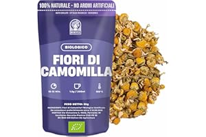HORTIA CAMOMILLA | Tisana Rilassante ai Fiori di Camomilla Interi | Tisana Sfusa per Dormire e Digerire Meglio | Relax Tea Contro Ansia e Stress | Confezione Regalo Salva Aroma