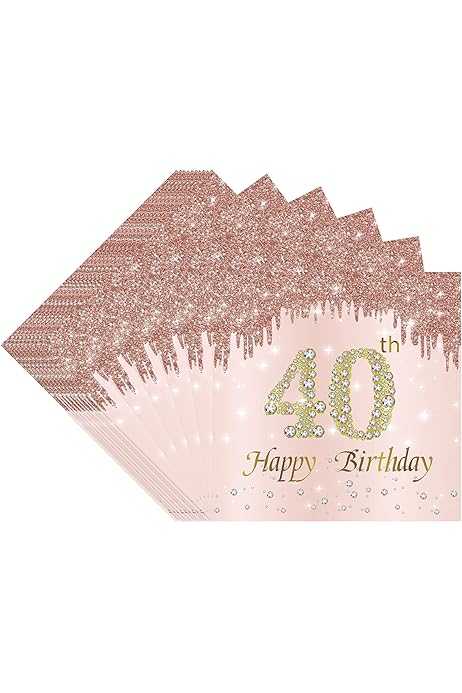 Idées Cadeaux 40 Ans Femme Décoration D'Anniversaire 40 Ans Pour Femme Et Homme - 40 Ans - Décoration De Gâteau - Vert Idée Surprise 40 Ans Femme