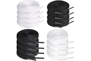 LHOEST TAIHOBO 2 pary sznurowadeł, wytrzymałe elastyczne sznurowadła, sznurówki z włókna poliestrowego, unisex wymienne sznurowadła kampusowe, używane do większości butów