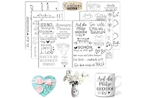 AOIUENOK Rub On Sticker Friends, Pack of 6 A5 Rub On Stickers, Foil Transfer Stickers, for Furniture, Glass, Wood, Scrapbooking, DIY Crafts Decoration (Friend)