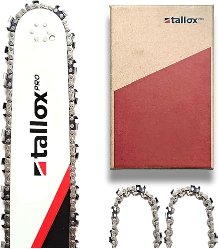 Guide-chaîne + 3 Chaînes Pour Tronçonneuse - Taille 40cm, Pas 3/8", épaisseur 1.3mm, 56 Maillons, Compatible Dolmar, Einhell, Makita...