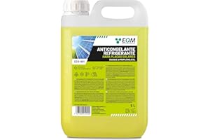 EQM SOLUCIONES QUIMICAS EQM - ECO-601 - Refrigerante-Anticongelante para Placa Solar - 5L - Líquido Caloportador con Base de Propilenglicol - No tóxico