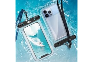 YOSH IPX8 wodoodporne etui na smartfon, pływające wodoodporne etui na telefon z kablem do iPhone 11 Pro Max XS XR X 8 7 Plus, Xiaomi Redmi Note 8 Pro 9 Huawei P30 Pro-do 7,5 [Pakiet 2]