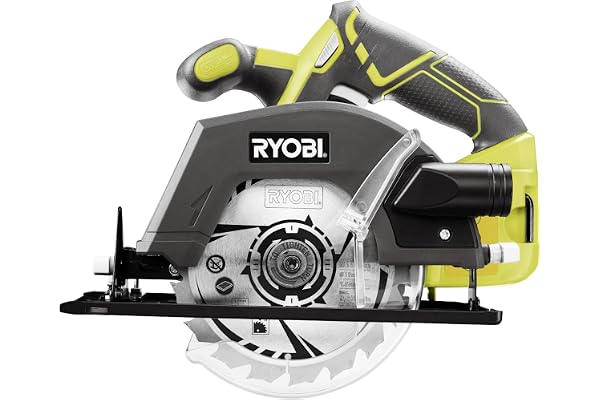 RYOBI R18CSP-0 Scie Circulaire Sans Fil 18V ONE+ – Coupe Bois et Panneaux, Lame 150 mm, Réglage Profondeur & Biseau 0-50°, Ergonomique – Sans Batterie ni Chargeur