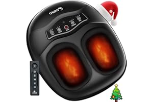 CuPiLo Shiatsu Foot Massager with Heat - [2025 Upgraded Vision] Foot Kneading Massage with Remote Control, Feet Massager for Plantar Fasciitis, Adjustable Compression & Heat for Neuropathy