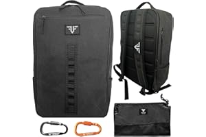 Free Fit Unlimited - Mochila Crossfit - Canvas Loneta Impermeable - Mochila Deporte, Viaje, Gimnasio, Trekking, Cabina Avion - Capacidad de 25L (Negro)