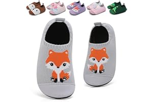 VOLHAL Hausschuhe ​Kinder Junge Mädchen Barfussschuhe Pantoffeln Lauflernschuhe ​Rutschfest ​Kindergarten für Atmungsaktive​Weich Kleinkinder ​Unisex Schuhe