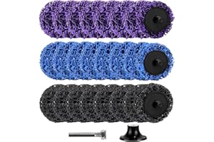 ZDNT Lot de 24 disques de nettoyage CSD 50 mm Pour meuleuse d'angle Traitement de surface Métal, acier inoxydable (3 couleurs)