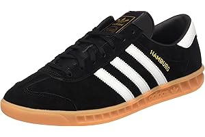 adidas Originals Homme Hamburg Baskets Basses, Noir (Core Black/FTWR White/Gum), 42 2/3 EU