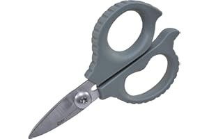 Clauss 18475 True Professional Kevlar Schere, 4, 5 cm Titanium Bonded Carbonstahlklingen, Glasfaserverstärkter Griff, Grau, 15, 4 cm