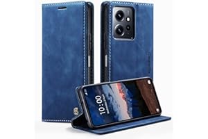 KZB Funda para Xiaomi Redmi Note 12 4G Cuero Premium Fundas con Tapa Libro Móvil Flip Case Protección Ranura Tarjeta Soporte Magnético Carcasa para Xiaomi Redmi Note 12 4G - Azul