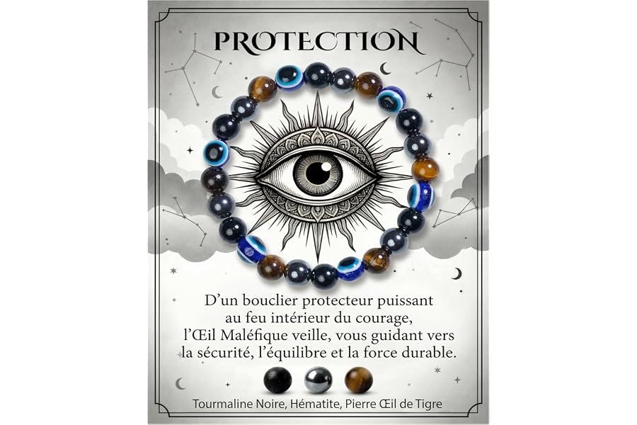 Bivei Bracelet Pierre Naturelle Pour Femme et Homme,Idée Cadeau | Bracelet en Cristal Naturel,Bijoux Elastique Artisanal,Moti