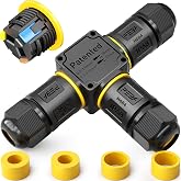 PEBA 3 Way Waterproof Cable Connector 3 Pole IP68 Waterproof Cable Connector 4-12mm Diameter Outer Distribution Box 3 Conduct