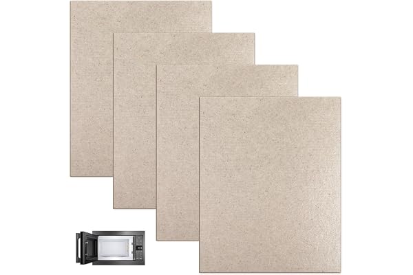 4 x 15 x 12 cm mikrovågor glimmerplattor Waveguide mikrovågsplattor, universellt mikrovågsskydd för mikrovågsugn, ersättningsglimmerplatta